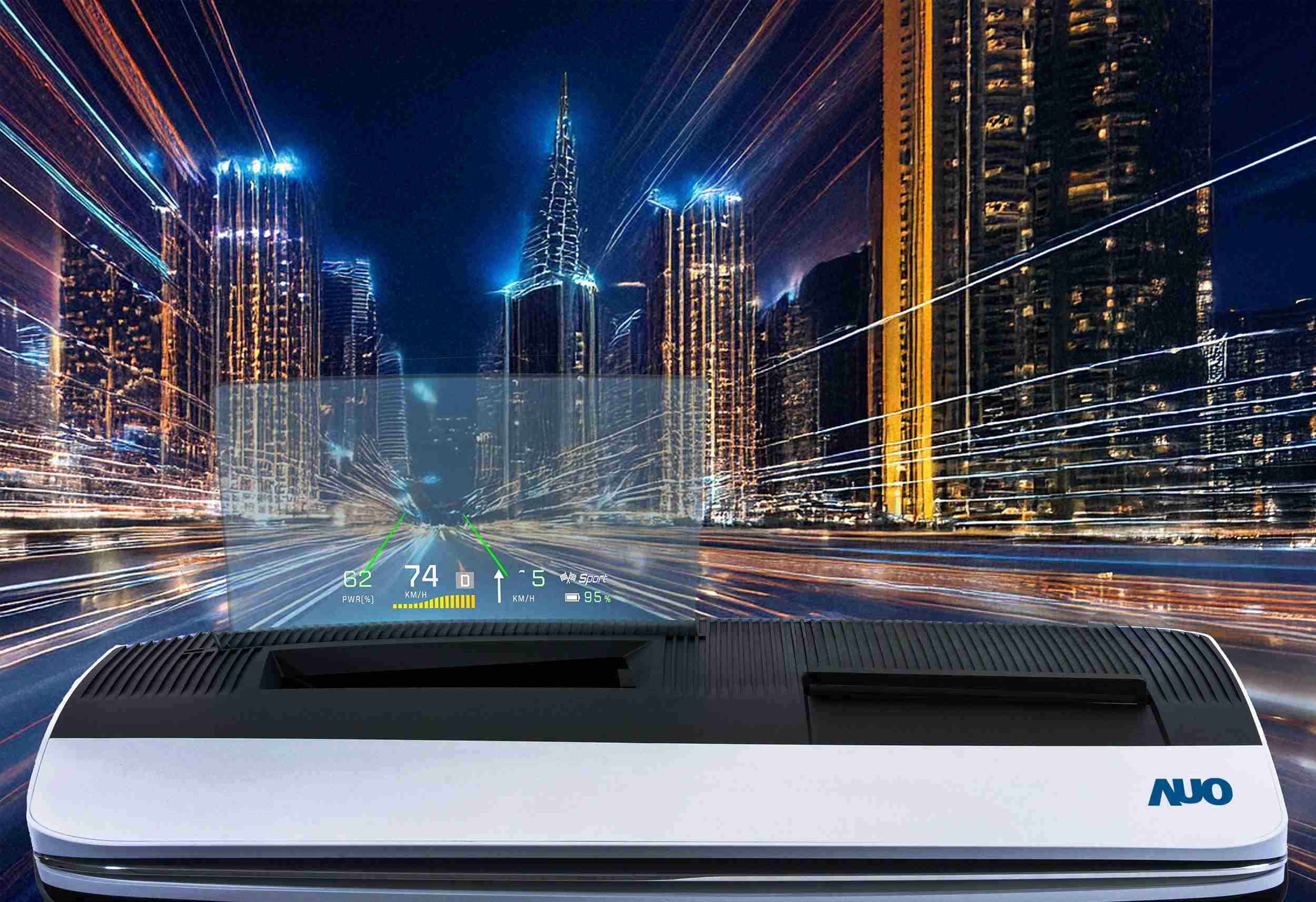 赏金国际推出13吋Micro LED抬头显示器，，，，提供高入眼亮度、、高色彩饱和度的显示质量，，，在阳光下或黑暗中都清晰可见，，，并利用Micro LED模块体积小的优势，，，解决车用空间有限的痛点